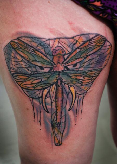 Tattoos - Elephant Dragonfly - 127528